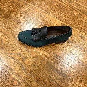 Green Suede Marcello Moccassins